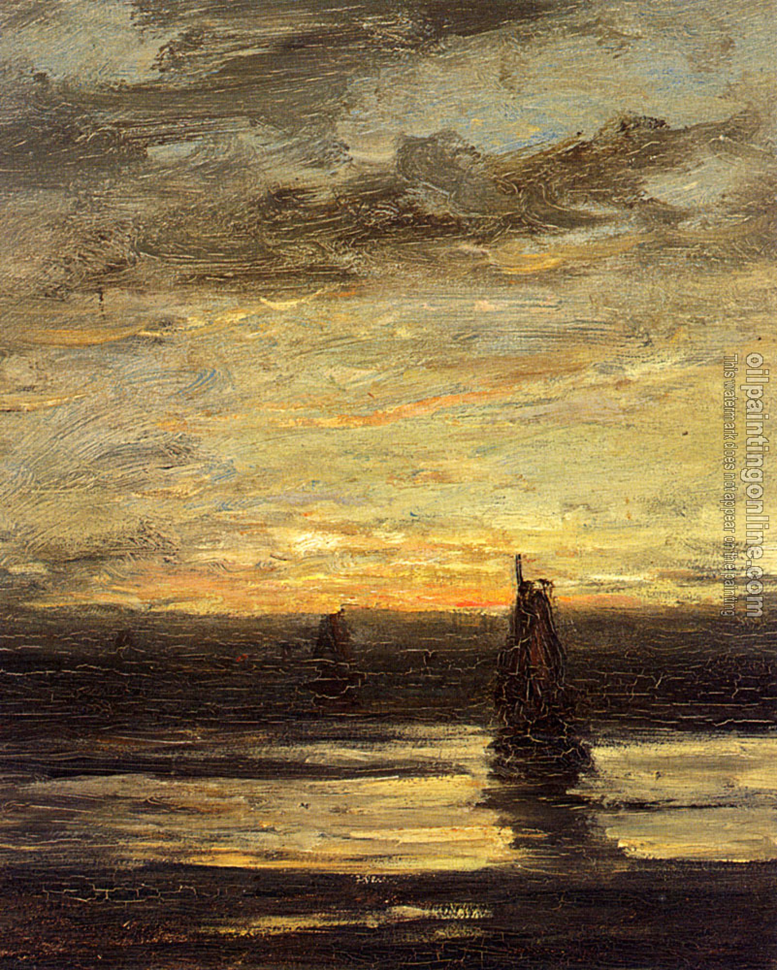 Hendrik Willem Mesdag - Fishing Boats At Dusk